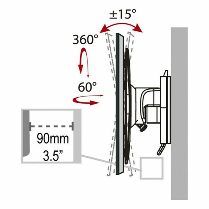 Haeger WB-T37.021A Support de TV 17 - 37