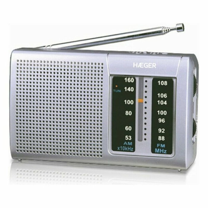 Radio AM/FM Haeger PR-BIB.001A Gris Radio AM/FM Haeger PR-BIB.001A Gris