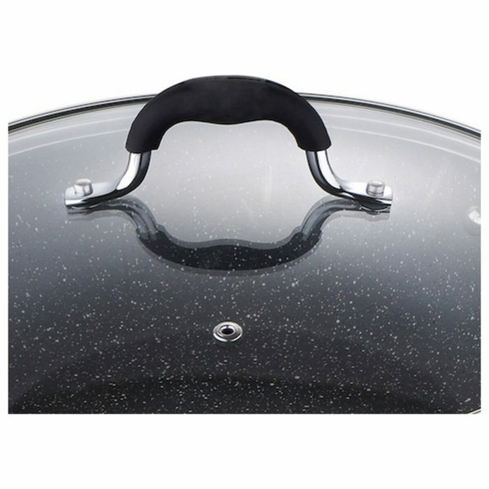 Wok Masterpro Gris Aluminium Aluminium forgé (Ø 28 cm) Wok Masterpro Gris Aluminium Aluminium forgé (Ø 28 cm)