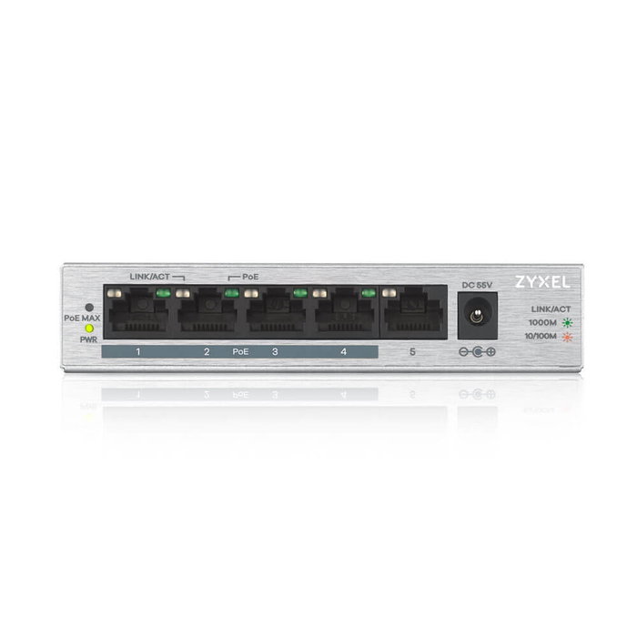 Zyxel GS1005HP Switch Non Administré Gigabit 5 Ports PoE Full Duplex Zyxel GS1005HP Switch Non Administré Gigabit 5 Ports PoE Full Duplex