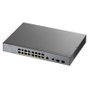Zyxel GS1350-18HP-EU0101F Switch 16 ports Gigabit PoE+ 250W, 2 ports SFP, gestion, rackable