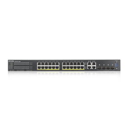 Zyxel GS2220-28HP-EU0101F Switch 28 ports PoE+ 24x GbE + 4x SFP/RJ45 Combo, Noir