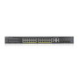 Zyxel GS2220-28HP-EU0101F Switch 28 ports PoE+ 24x GbE + 4x SFP/RJ45 Combo, Noir