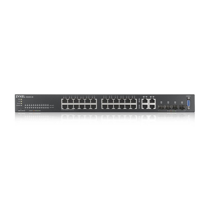 Zyxel GS2220-28 Commutateur Gigabit 24 ports RJ-45 + 4 ports combo SFP/RJ45 managed Zyxel GS2220-28 Commutateur Gigabit 24 ports RJ-45 + 4 ports combo SFP/RJ45 managed