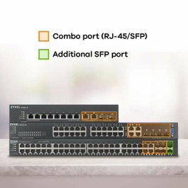 Zyxel GS2220-50-EU0101F Switch 50 ports, Gigabit Ethernet, 4 ports SFP, Noir