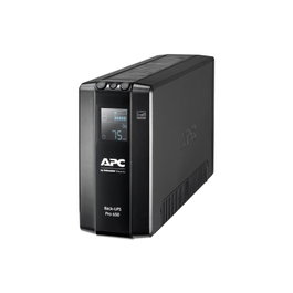 APC Back-UPS Pro BR650MI Onduleur avec protection contre les surtensions, USB, 650 VA, Écran LCD, AVR, Mode vert, 6 prises