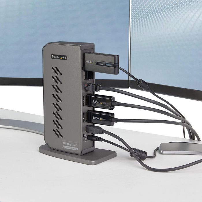 StarTech.com Station d'accueil universelle hybride USB-C et USB-A DK30A2DHUUE - Double moniteur 4K 60 Hz HDMI/DisplayPort - 6 ports USB-A, Gigabit Ethernet - Windows/Mac