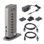 StarTech.com Station d'accueil universelle hybride USB-C et USB-A DK30A2DHUUE - Double moniteur 4K 60 Hz HDMI/DisplayPort - 6 ports USB-A, Gigabit Ethernet - Windows/Mac