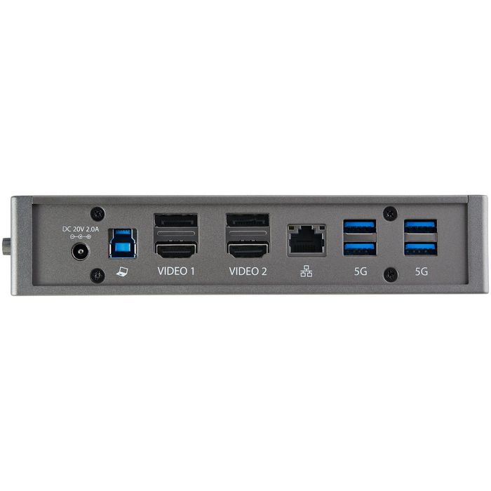 StarTech.com Station d'accueil universelle hybride USB-C et USB-A DK30A2DHUUE - Double moniteur 4K 60 Hz HDMI/DisplayPort - 6 ports USB-A, Gigabit Ethernet - Windows/Mac