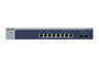 Netgear MS510TXM - Commutateur Smart Managed Pro 8 ports Multi-Gigabit/10G avec 4 ports 1G/2.5G, 4 ports 1G/10G, 2 ports SFP+ et gestion cloud Insight pour WiFi 6 et surveillance IP