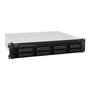 Synology RS1221+/RS1221RP+ Rack 2U NAS serveur de stockage AMD Ryzen V1500B 4Go DDR4 8 baies SATA ports RJ-45 USB 3.2 eSATA