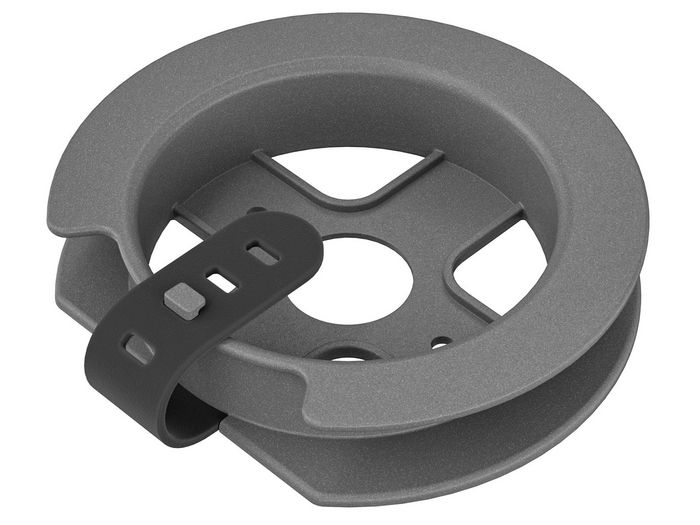Logitech Mic Pod Mount, Support de Fixation pour Micro Rally sur Table ou Plafond - Blanc - Gestion de Câbles Intégrée