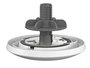 Logitech Mic Pod Mount, Support de Fixation pour Micro Rally sur Table ou Plafond - Blanc - Gestion de Câbles Intégrée