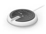 Logitech - Microphone Pod Rally - Accessoire pour systèmes de visioconférence (Rally, Rally Bar, Rally Bar Mini) - Audio clair, faisceau adaptatif, suppression du bruit - Blanc
