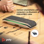 Poly Sync 40+ - Haut-parleur de conférence certifié Microsoft Teams et Zoom avec USB-A, USB-C, Bluetooth pour salles flexibles et réunions