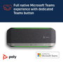 Poly Sync 40+ - Haut-parleur de conférence certifié Microsoft Teams et Zoom avec USB-A, USB-C, Bluetooth pour salles flexibles et réunions