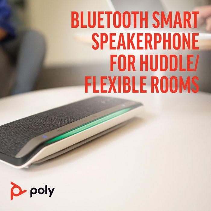 Poly Sync 40+ - Haut-parleur de conférence certifié Microsoft Teams et Zoom avec USB-A, USB-C, Bluetooth pour salles flexibles et réunions Poly Sync 40+ - Haut-parleur de conférence certifié Microsoft Teams et Zoom avec USB-A, USB-C, Bluetooth pour salles flexibles et réunions
