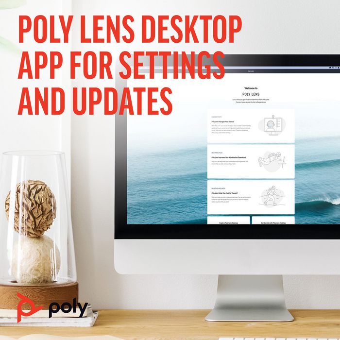 Poly Sync 40+ - Haut-parleur de conférence certifié Microsoft Teams et Zoom avec USB-A, USB-C, Bluetooth pour salles flexibles et réunions Poly Sync 40+ - Haut-parleur de conférence certifié Microsoft Teams et Zoom avec USB-A, USB-C, Bluetooth pour salles flexibles et réunions