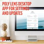 Poly Sync 40+ - Haut-parleur de conférence certifié Microsoft Teams et Zoom avec USB-A, USB-C, Bluetooth pour salles flexibles et réunions