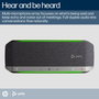 Poly Sync 40 Haut-parleur intelligent certifié Microsoft Teams USB-A USB-C Argent