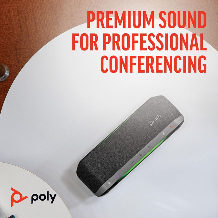 Poly Sync 40+ - Haut-parleur de conférence certifié Microsoft Teams et Zoom avec USB-A, USB-C, Bluetooth pour salles flexibles et réunions Poly Sync 40+ - Haut-parleur de conférence certifié Microsoft Teams et Zoom avec USB-A, USB-C, Bluetooth pour salles flexibles et réunions