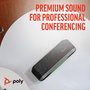 Poly Sync 40+ - Haut-parleur de conférence certifié Microsoft Teams et Zoom avec USB-A, USB-C, Bluetooth pour salles flexibles et réunions