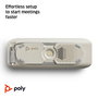 Poly Sync 40+ - Haut-parleur de conférence certifié Microsoft Teams et Zoom avec USB-A, USB-C, Bluetooth pour salles flexibles et réunions