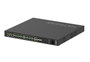 Netgear M4250 GSM4230P, Switch Gigabit 24 ports PoE+ 300W, AV Line, avec ports SFP 1G et interfaces Dante/AES67 pour systèmes audio/vidéo