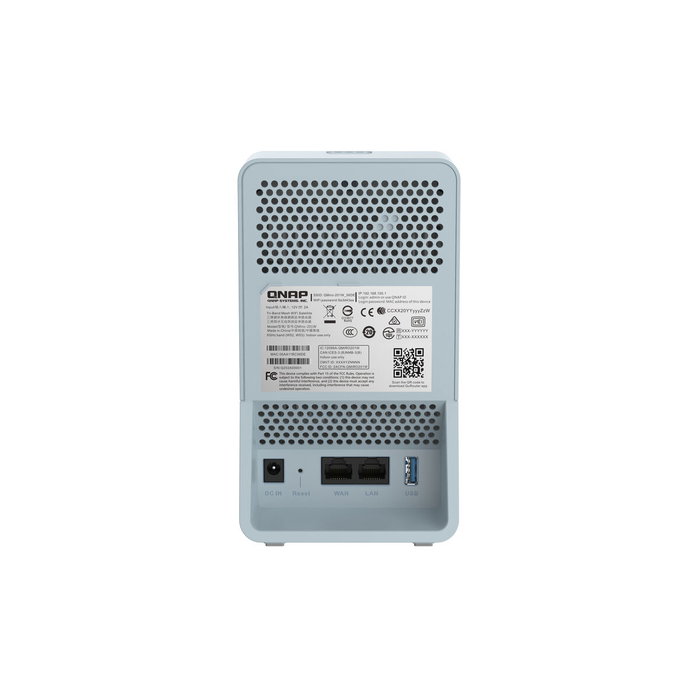 Router Qnap QMiro-201W Bleu USB RJ45 Ethernet LAN USB 3.2 USB x 3 Bluetooth Wi-Fi Wi-Fi 5 GHz