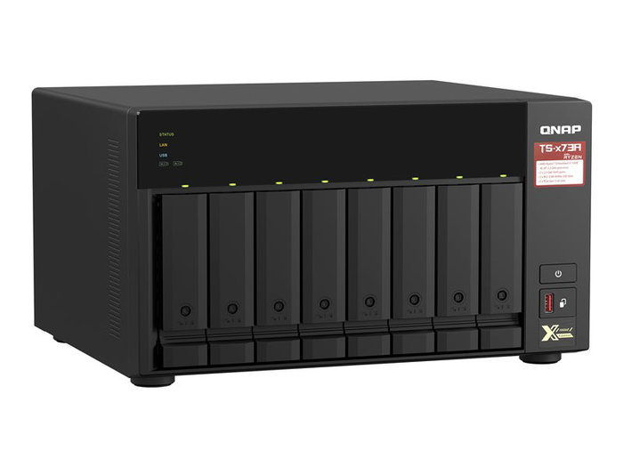 Qnap TS-873A Serveur NAS 8 baies, AMD Ryzen V1500B, 8 Go DDR4, 2.5 Gigabit Ethernet