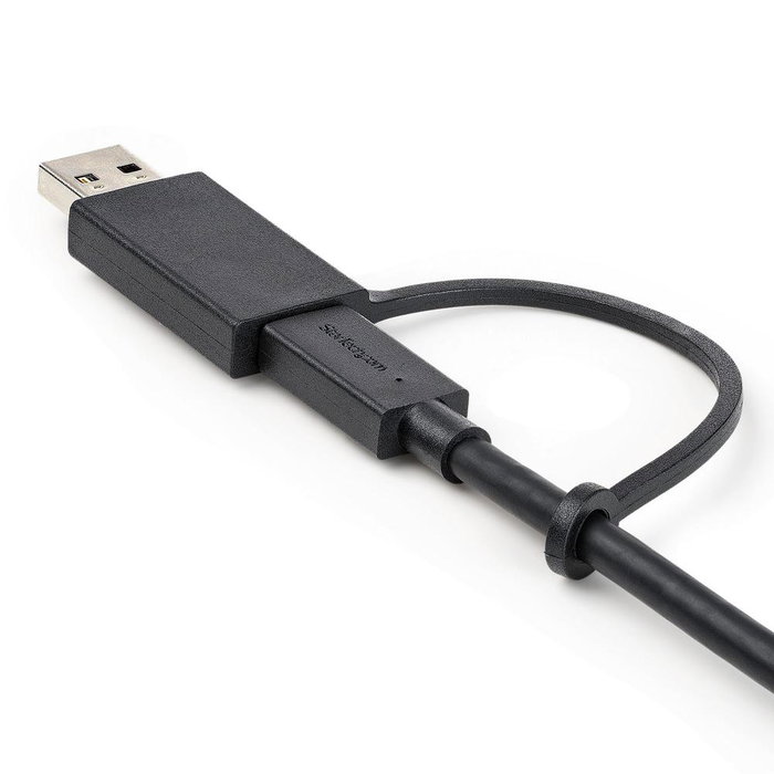 StarTech.com USBCCADP Câble USB-C vers USB-A avec Adaptateur Intégré 2 en 1 USB 3.2 10Gbps 100W 1 m
