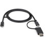 StarTech.com USBCCADP Câble USB-C vers USB-A avec Adaptateur Intégré 2 en 1 USB 3.2 10Gbps 100W 1 m