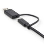 StarTech.com USBCCADP Câble USB-C vers USB-A avec Adaptateur Intégré 2 en 1 USB 3.2 10Gbps 100W 1 m