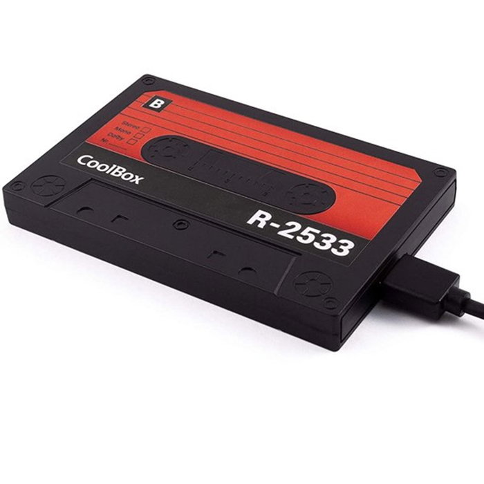 Coolbox Coo-SCP2533-R Carcasse pour Disque Dur HDD SSD 2.5" SATA USB 3.0 UASP