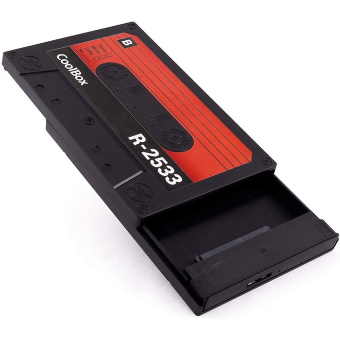 Coolbox Coo-SCP2533-R Carcasse pour Disque Dur HDD SSD 2.5" SATA USB 3.0 UASP