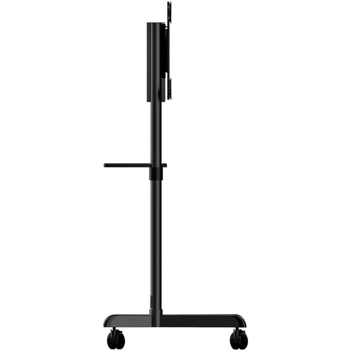 StarTech.com Support Solide au Sol avec Roues pour TV VESA 37-70 pouces, Chariot avec Étagère, Inclinable, Rotation, Noir