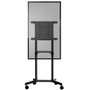 StarTech.com Support Solide au Sol avec Roues pour TV VESA 37-70 pouces, Chariot avec Étagère, Inclinable, Rotation, Noir