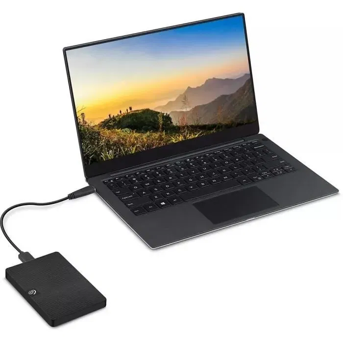 Seagate - Disque dur externe portable Expansion HDD, 2 To, USB 3.0, Noir, pour PC et Mac, pas d'alimentation externe nécessaire