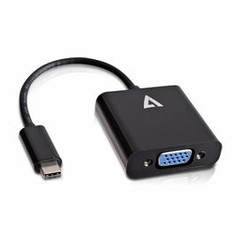 Adaptateur USB C vers VGA V7 V7UCVGA-BLK-1E Noir