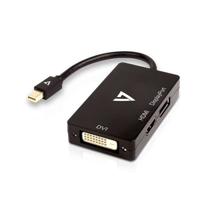 Adaptateur Mini DisplayPort vers VGA/DVI/HDMI V7 V7MDP-DPDVIHDMI-1N Noir Adaptateur Mini DisplayPort vers VGA/DVI/HDMI V7 V7MDP-DPDVIHDMI-1N Noir