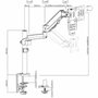 Support de table d'écran V7 DM1TA-1E 17" 32"