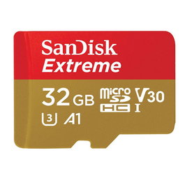 Sandisk Extreme MicroSDXC 32 Go UHS-I U3 V30 Adaptateur SD inclus Carte Mémoire