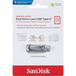 SanDisk Ultra Dual Drive Luxe 32GB USB A-USB C