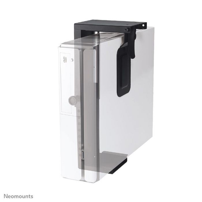 Neomounts Support de bureau pour PC de tour - Modèle CPU-D075BLACK - En acier noir - Charge max. 10 kg - Installation verticale sous le bureau Neomounts Support de bureau pour PC de tour - Modèle CPU-D075BLACK - En acier noir - Charge max. 10 kg - Installation verticale sous le bureau