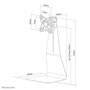 Neomounts FPMA-D850BLACK Support de bureau pour écrans 10-27"