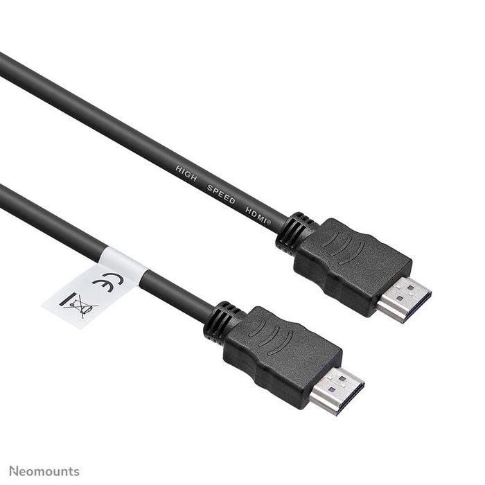 Neomounts HDMI35MM - Câble HDMI 1.4 Haute Vitesse 10 mètres Noir - Connecteurs Mâle Standard - Compatible 4K, 1080p, Blu-Ray, TV HD, Home Cinéma