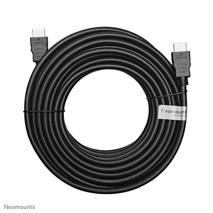 Neomounts HDMI35MM - Câble HDMI 1.4 Haute Vitesse 10 mètres Noir - Connecteurs Mâle Standard - Compatible 4K, 1080p, Blu-Ray, TV HD, Home Cinéma