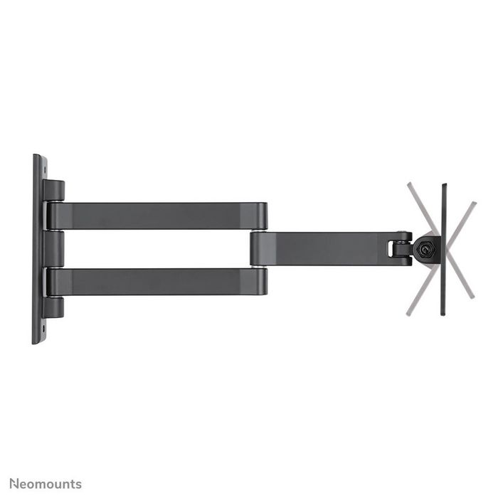 Neomounts Support Mural FPMA-W830BLACK pour Écrans jusqu'à 27" - Inclinaison et Pivot 180° - Compatible VESA 75x75 et 100x100 - Capacité 12 kg