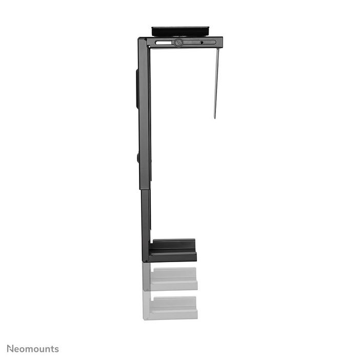 Neomounts Support pour Unité Centrale NM-CPU100BLACK - Montage sous Bureau, Ajustable, 10 kg, Noir, Acier