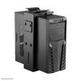 Neomounts Support pour Unité Centrale NM-CPU100BLACK - Montage sous Bureau, Ajustable, 10 kg, Noir, Acier